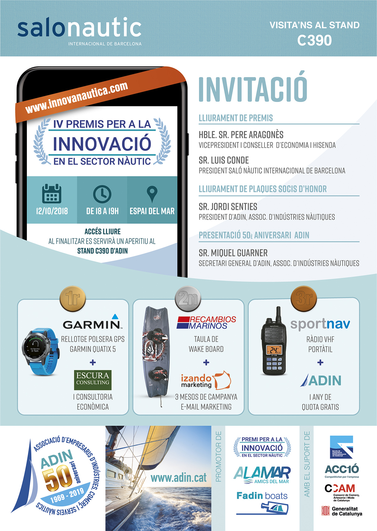 Premi per a la innovació en el sector nàutic – 2018